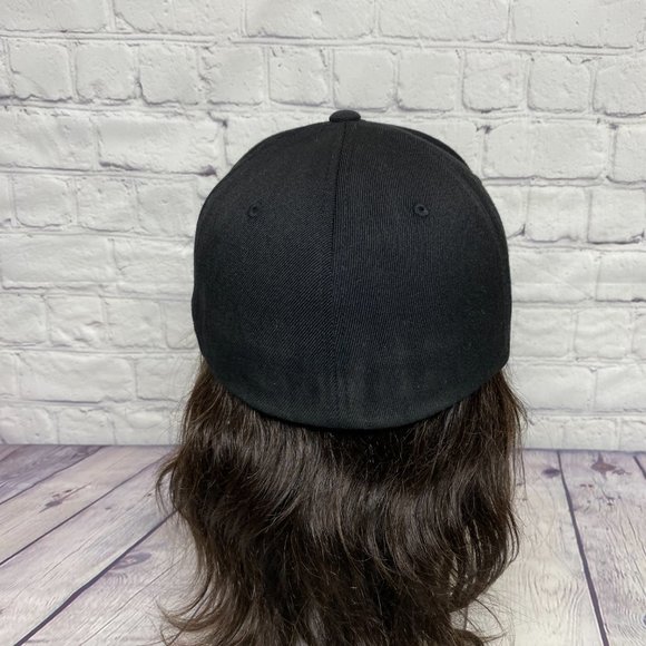 Baseball Hat Cap Stretch Fit L-XL YUPOONG Fort Mac Strong Flex Fit Embroidered - Picture 3 of 9